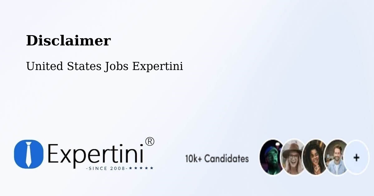 Disclaimer – Poolesville - United States Jobs Expertini